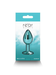 Plug bijou aluminium chromé vert S