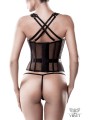 Bustier seins nus et string - Grey Velvet