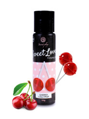 Lubrifiant comestible sucette à la cerise -  60 ml