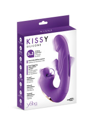 Vibromasseur rabbit 3-en-1 Kissy violet - Yoba