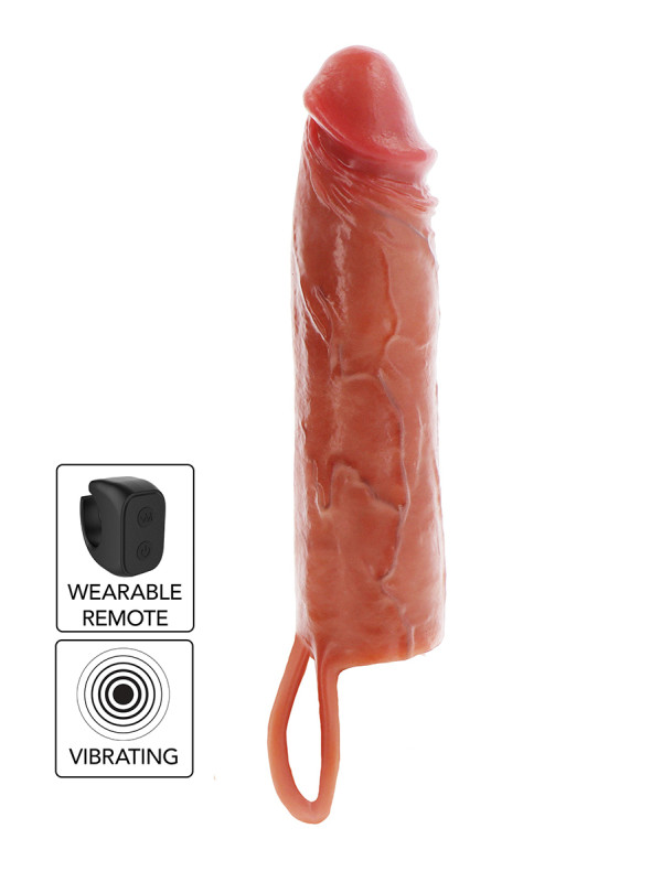 Gaine de pénis vibrante 20 cm - Toy Joy