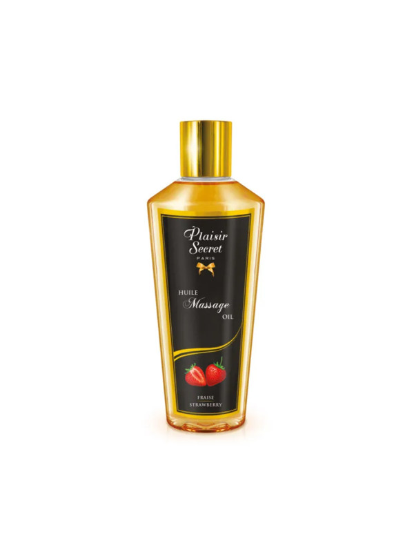 Huile de massage fraise 30ml - Plaisir Secret