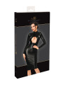 Robe mi-longue Dark Affair F401 - Noir Handmade