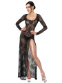 Robe longue One More Kiss F405 - Noir Handmade