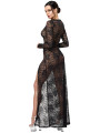 Robe longue One More Kiss F405 - Noir Handmade