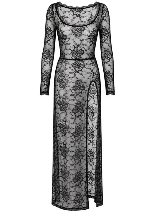 Robe longue One More Kiss F405 - Noir Handmade