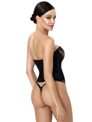 Corset One More Kiss F406 - Noir Handmade