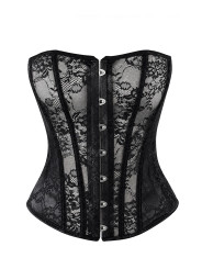 Corset One More Kiss F406 - Noir Handmade