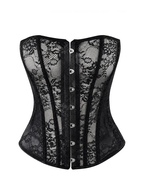 Corset One More Kiss F406 - Noir Handmade