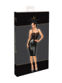 Robe mi-longue Do Not Disturb F408 - Noir Handmade