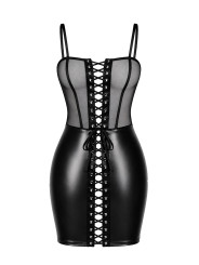 Mini robe Do Not Disturb F409 - Noir Handmade