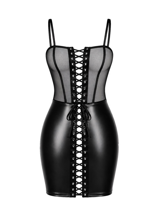 Mini robe Do Not Disturb F409 - Noir Handmade