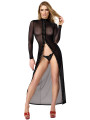 Robe longue Do Not Disturb F410 - Noir Handmade