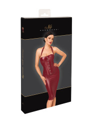 Robe mi-longue Dark Romance F396 - Noir Handmade
