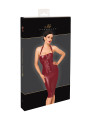 Robe mi-longue Dark Romance F396 - Noir Handmade