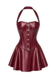 Mini robe corset Dark Romance F397 - Noir Handmade