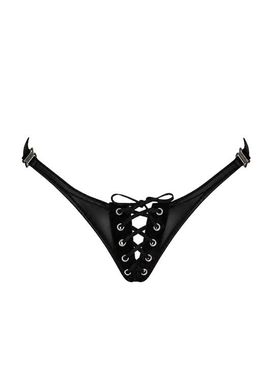 String lacé Do Not Disturb F413 - Noir Handmade