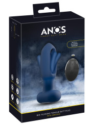 Plug anal vibrant avec langue oscillante - Anos
