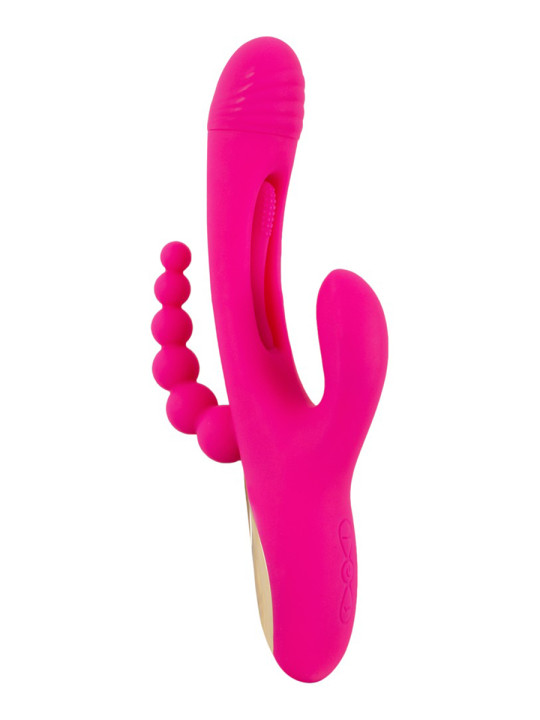Triple vibro avec langue oscillante - Sweet Smile