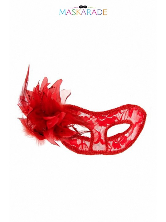 Loup semi-rigide La Traviata - rouge