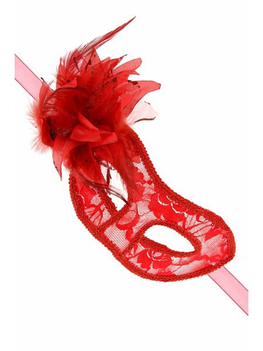 Loup semi-rigide La Traviata - rouge