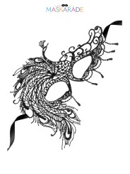 Loup broderie souple crepuscule