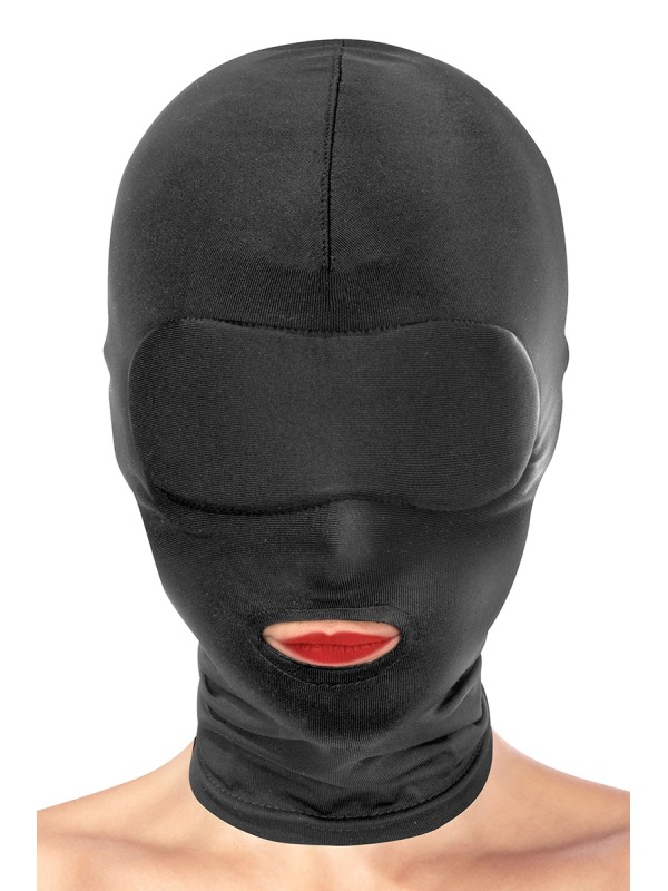 Cagoule BDSM bouche ouverte - Fetish Tentation