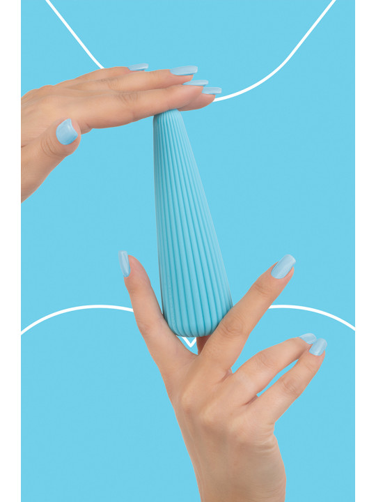 Vibro rechargeable IcyCone bleu - FairyGasm