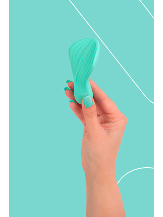 Mini vibro rechargeable SilkenTouch vert - FairyGasm