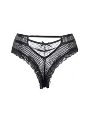 Tanga noir dentelle - Paris Hollywood