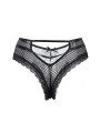 Tanga noir dentelle - Paris Hollywood