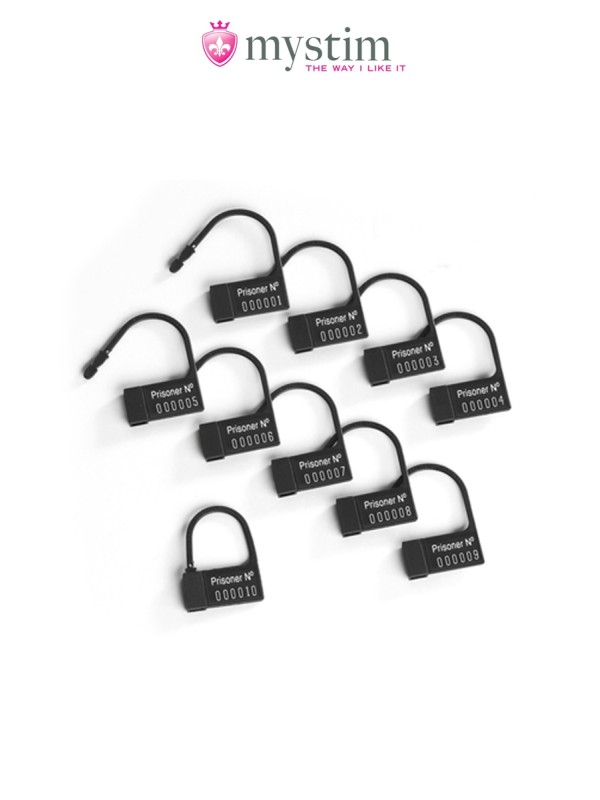 Scellés plastiques pour cage Pubic Enemy - Mystim