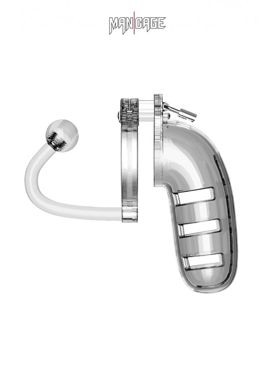 Cage de chasteté 14cm avec plug - ManCage 12