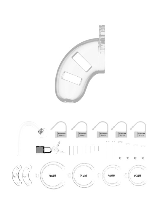 Cage de chasteté 9cm avec plug - ManCage 10