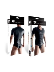 T-shirt wetlook noir - Regnes