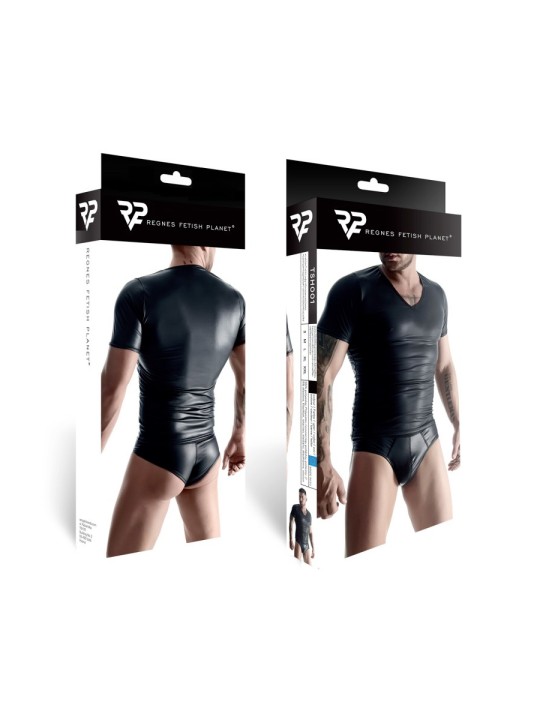 T-shirt wetlook noir - Regnes