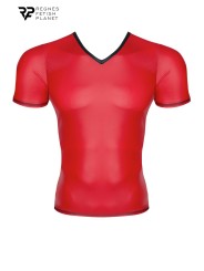 T-shirt wetlook rouge - Regnes