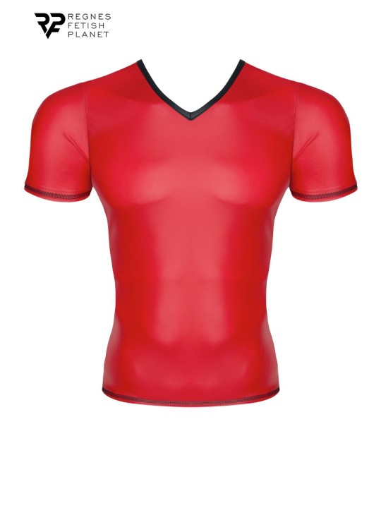 T-shirt wetlook rouge - Regnes