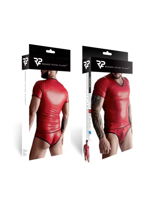 T-shirt wetlook rouge - Regnes
