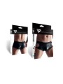 Shorty ouvert noir wetlook - Regnes