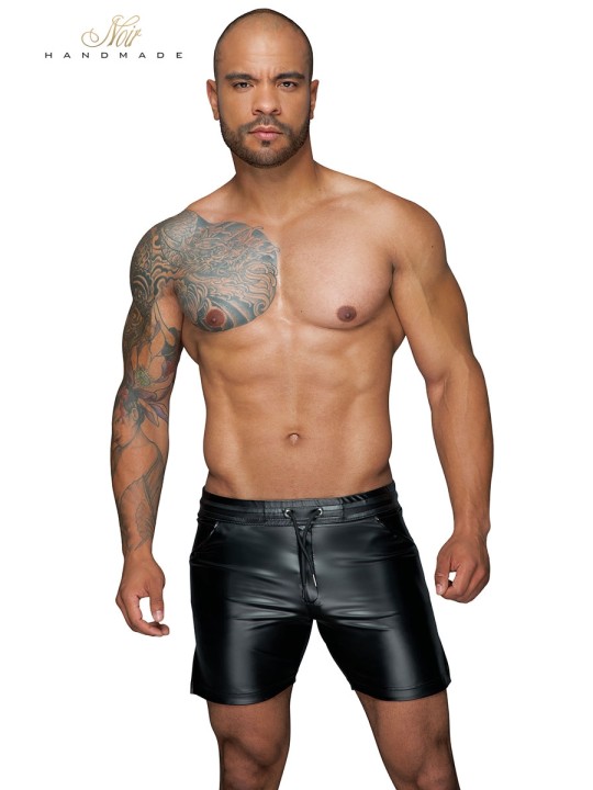 Short casual wetlook H061