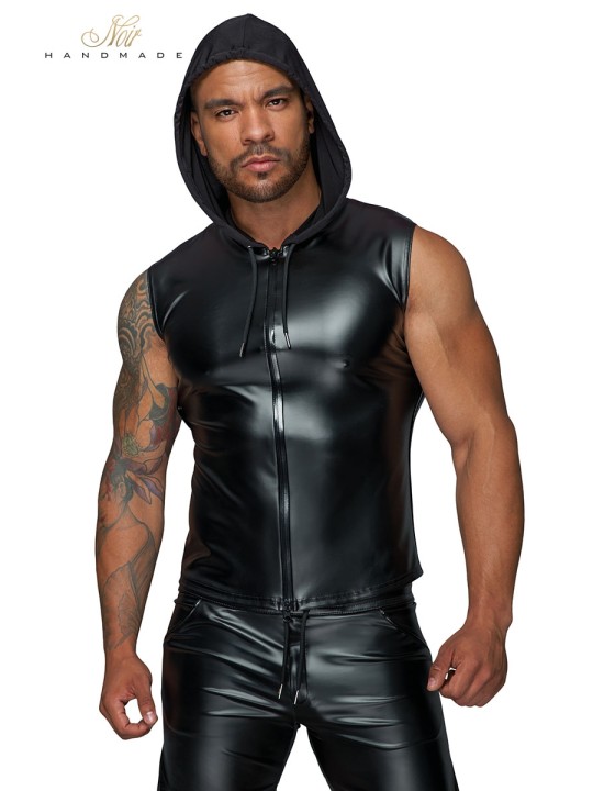 Veste à capuche sans manches H062