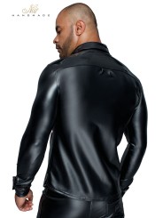 Chemise wetlook et vinyle H064