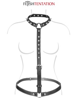 Harnais buste à pointes - Fetish Tentation