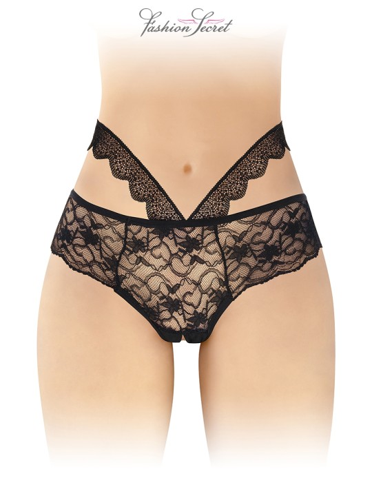 Culotte ouverte noire Marie - Fashion Secret
