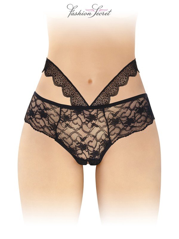 Culotte ouverte noire Marie - Fashion Secret