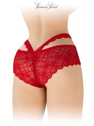 Culotte ouverte rouge Marie - Fashion Secret