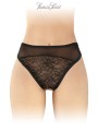 Tanga noir ouvert Ava - Fashion Secret