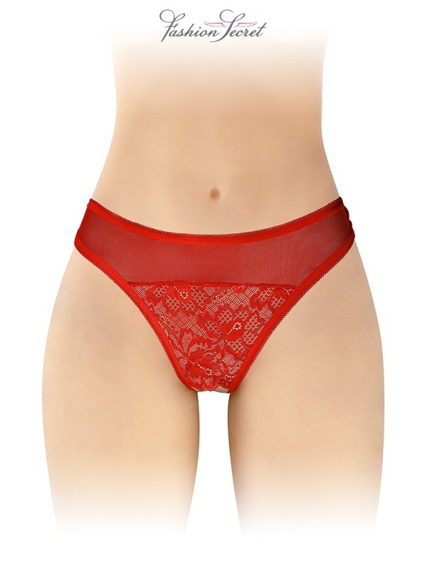 Tanga rouge ouvert Ava - Fashion Secret