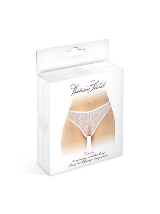 String blanc ouvert Victoria - Fashion Secret
